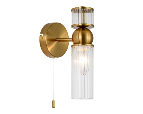 8276/1W MODERNI LN26 161 латунь/прозрачный, металл/стекло Бра Е14 1*40W 220V DENVER
