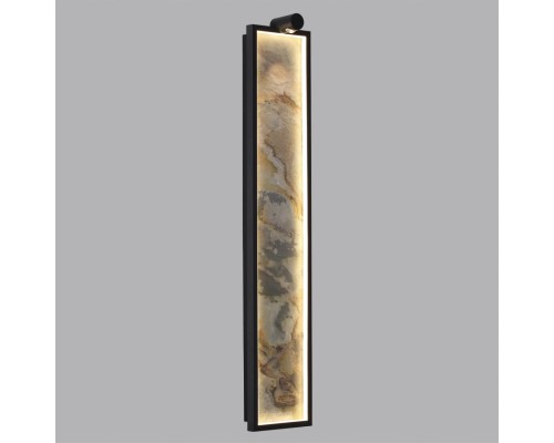 5078/35WL L-VISION ODL24 черн./серо-беж./металл/натур.камень/акрил Настен.светильн. со спотом LED 35W 3000K STOFLAKE