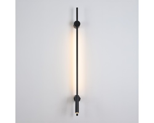 8438/11WL LEDIO LN27 430  черый, металл Бра LED 3W + LED-подсветка 8W 3000K 220V TOINT