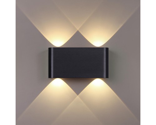 7191/4WL HIGHTECH ODL27 Настенный светильник черный браш./металл IP20 LED 4W 3000K 220V MAGNUM