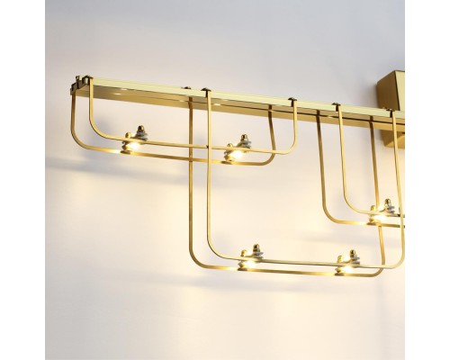 7060/12WL HIGHTECH ODL26 Настенный светильник  нерж/сталь золото  IP20 LED 12W 1080Лм 3000K 220V ZAHA