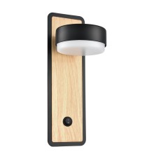8264/1W COMFI LN26 металл, черный/дерево Бра GX53 LED 1*7W 220V LELAND