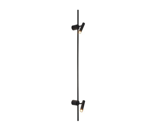 8438/13WL LEDIO LN27 430  черный, металл Бра LED 2х3W + LED-подсветка 7W 3000K 220V TOINT