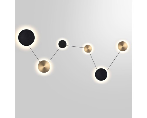 7115/36WL HIGHTECH ODL26 Настенный светильник  черный/бронза/металл IP20 LED 36W 1620Лм 3000K 220-240V GALAXY (ВМЕСТО 4211/51WL)