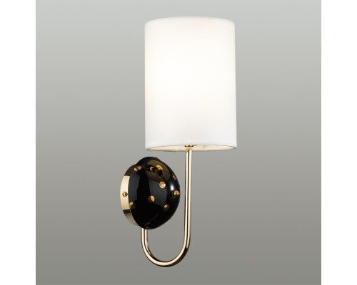 5424/1W MODERN ODL_EX24 43 золотой/черный/белый/металл/керамика/ткань Бра E14 1*40W POLLEN