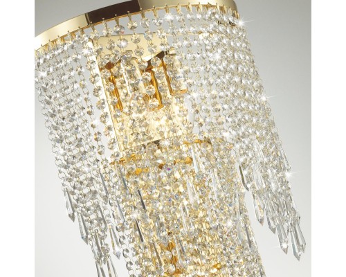 5028/3W MODERN ODL23 621 золотой/прозрачный металл/хрусталь Бра E14 3*40W CHOKKA