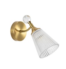 8046/1W CLASSI LN латунь/прозрачный, металл/стекло Бра E14 40W 220V AURICA