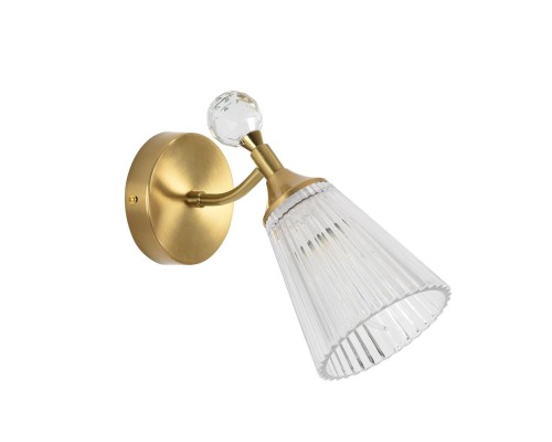 8046/1W CLASSI LN латунь/прозрачный, металл/стекло Бра E14 40W 220V AURICA