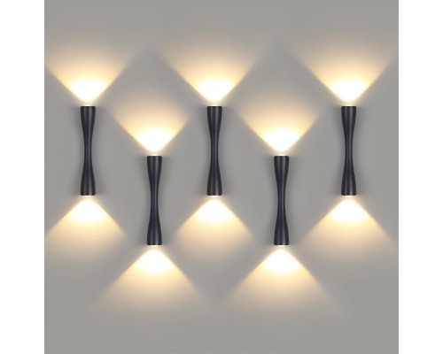 4291/10WL HIGHTECH ODL22 159 черный/металл Настенный светильник IP20 LED 10W 453Лм 3000K ANIKA