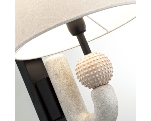 5410/1W MODERN ODL_EX23 31 черный матов./бежевый металл/полирезин/ткань Бра E14 1*40W BAGEL