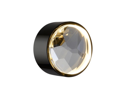 7174/5WL L-VISION ODL26 Настенный светильник  черный/хрусталь/металл IP20 LED 5W 3000K 220-240V SPILLA