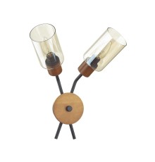 4492/2W COUNTY LN20 000 черный, дерево Бра E14 2*60W 220V FERN