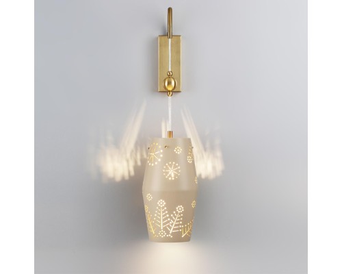 5444/1W PENDANT ODL_EX26 031 бежевый/античная бронза/металл/керамика Бра с выкл. E27 1*40W KARELIA