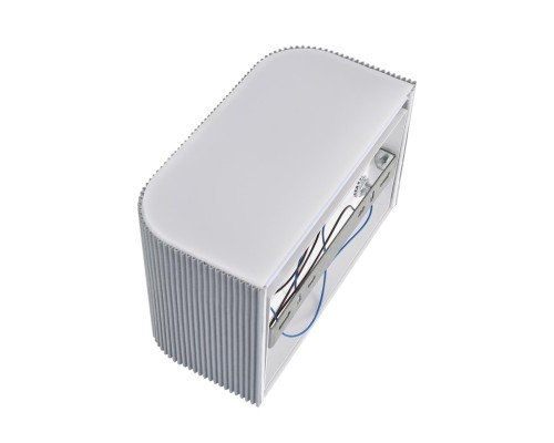 8328/2W MODERNI LN26 425 белый/серый, металл/текстиль/пластик Бра E14 LED 2*10W 220V GOFERA