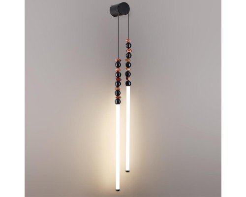 7187/16WL HIGHTECH ODL26 223 светильник черный/акрил/агат/металл IP20 LED 16W 3500K 220V MONELLA