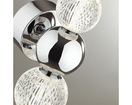 5007/7WL L-VISION ODL23 419 хром/прозрачный/металл/акрил Бра LED 7W 4000K 380Лм CRYSTAL