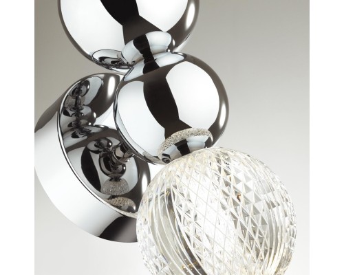 5007/4WL L-VISION ODL23 419 хром/прозрачный/металл/акрил Бра LED 4W 4000K 230Лм CRYSTAL