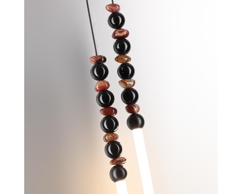 7187/16WL HIGHTECH ODL26 223 светильник черный/акрил/агат/металл IP20 LED 16W 3500K 220V MONELLA