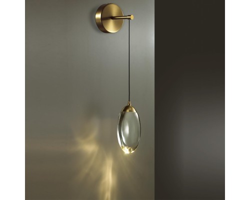 7159/3WL HIGHTECH ODL26 Настенный светильник  бронза/хрусталь/металл IP20 LED 3W 400Лм 3000K 220-240V PURA