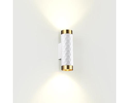 4286/2W HIGHTECH ODL22 213 белый/золотистый/металл Настенный светильник IP20 LED GU10 max 2*10W AD ASTRUM