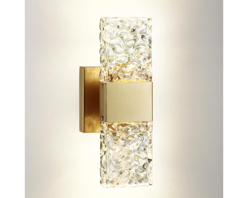 4364/5WL HIGHTECH ODL23 203 матовое золото/металл/стекло Настенный св-к IP20 LED 10W 612Лм 3000K RICCI