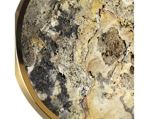 5079/50L L-VISION ODL24 зол./серо-бежевый/металл/натур.камень/акрил Настен.-потолочн. cветил.  с переключ.цветов.темпер. LED 50W 3000К/4000K/6000K BERGI