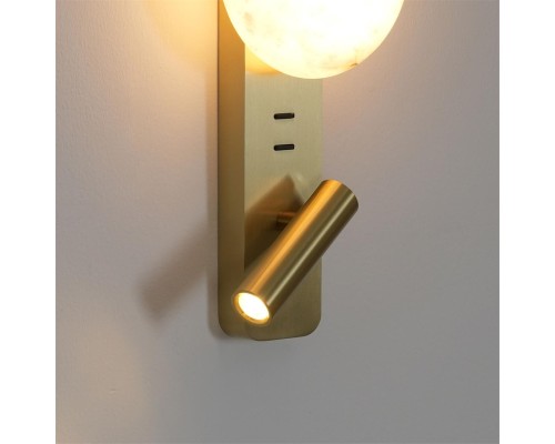 7164/9WL HIGHTECH ODL26 473 светильник металл/бронза/алебастр IP20 LED 9W 787Лм 2700K 180° 220-240V ALBERGO