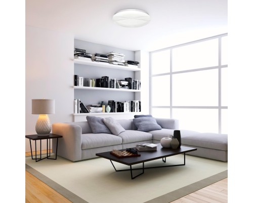 7686/DLN PALE SN 204 Светильник пластик/белый LED 48Вт 3000/4000/6000К D380 IP43 CCT HIMAR