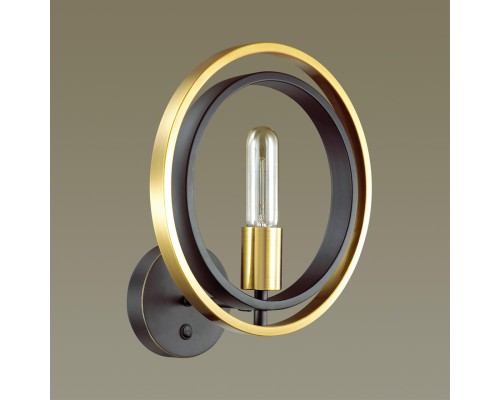 Бра Lumion 4401/1W Maeve золотой, черный E27 1*60 Вт