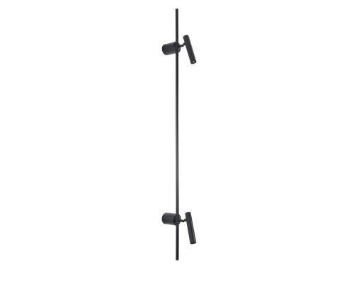8438/13WL LEDIO LN27 430  черный, металл Бра LED 2х3W + LED-подсветка 7W 3000K 220V TOINT