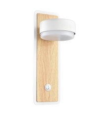 8263/1W COMFI LN26 металл, белый/дерево Бра GX53 LED 1*7W 220V LELAND