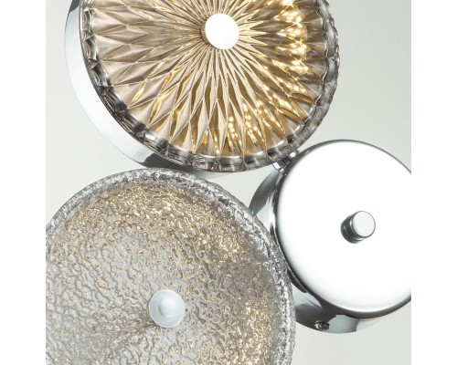 5416/14WL L-VISION ODL_EX23 11 хром/св.коричневый/св.серый металл/стекло Бра LED 14W 4000K CARAMELLA