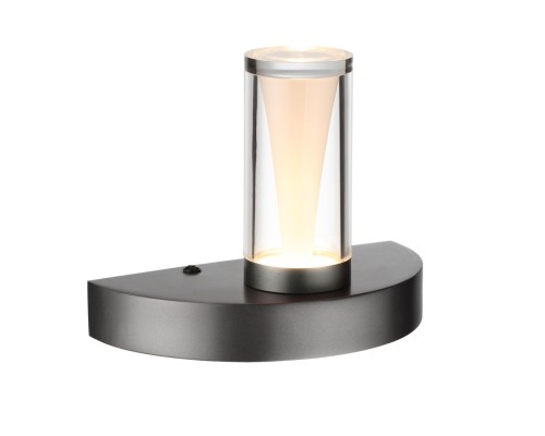 7143/5WL HIGHTECH ODL26 513 светильник темный никель/акрилл/металл IP20 LED 5W 402Лм 3000K 180° 220V DEFANCE