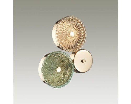 5412/14WL L-VISION ODL_EX23 9 золотой/желтый/зеленый металл/стекло Бра LED 14W 4000K CARAMELLA