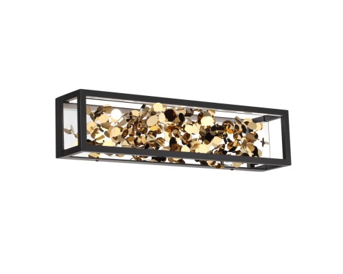 5065/17WL L-VISION ODL24 393 черный/золото/металл/металл Настенный светильник LED 1*17W 4000K BILD