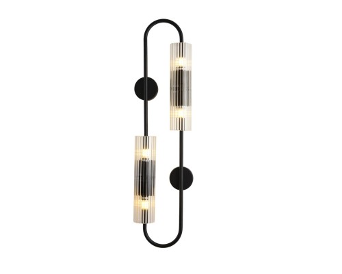 6561/4W SUSPENTIONI LN26 черный/прозрачный, металл/стекло Бра G9 4*20W 220V TORONTO