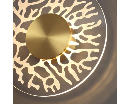 6627/9WL MIDCENT ODL24 151 античная бронза/металл/акрил Настенный светильник IP20 LED 9W 3000K 220V SOLARIS