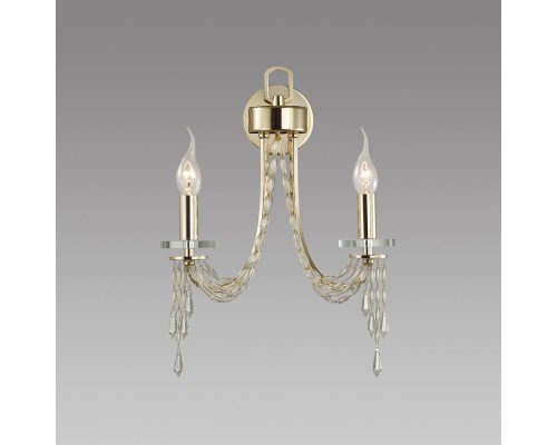 5063/2W CLASSIC ODL24 537 золото/прозрачный/металл/хрусталь Бра E14 2*40W CAPEL