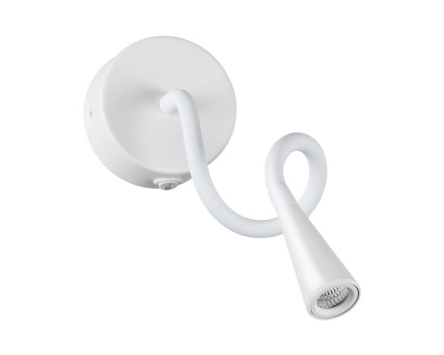 4255/3WL HIGHTECH ODL21 181 белый/металл Настенный светильник выкл на базе IP20 LED 3W 270Лм 3000K ODDS