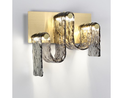 5106/16WL L-VISION ODL26 549 брашинг/дымчатый металл/стекло Настенный светильник LED x 16W 4000K FLOW