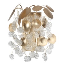 5104/2W CLASSIC ODL26 золотистый/прозрачный металл/стекло Бра E14 2*40W 220В IP20 COINS