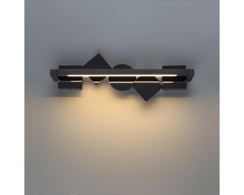 6690/7WL HIGHTECH ODL_EX24 017 Настенный светильник черный/черн полиров/металл/акрил поворотный на 360° IP20 LED 7W 184Лм 3000K GEOS