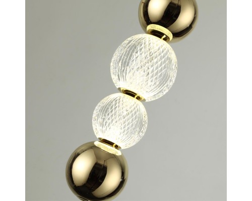 5008/13WL L-VISION ODL23 421 золотой/прозрачный/металл/акрил Настенный светильник LED 13W 4000K 700Лм CRYSTAL