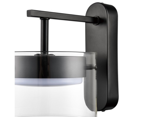 8232/1WY COMFI LN25 193 черный/прозрачный, металл/стекло Бра LED GX70 1*10W 220V NATALINA