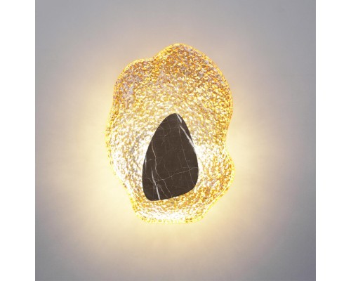 5461/12WLA L-VISION ODL_EX26 черный/янтарный/коричневый/металл/стекло/мрамор Настенный светильник LED x 12W 3000K CORALLA