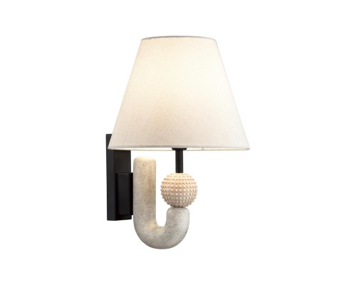 5410/1W MODERN ODL_EX23 31 черный матов./бежевый металл/полирезин/ткань Бра E14 1*40W BAGEL