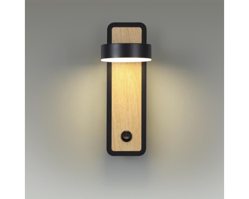 5631/5WL LEDIO LN23 036 чёрный, под дерево Бра LED 5W 3000K 230Лм 220V LELAND