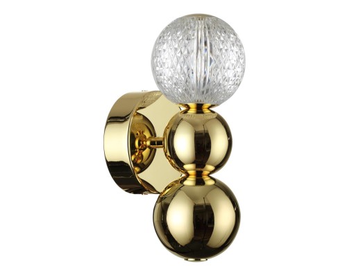 5008/4WL L-VISION ODL23 419 золотой/прозрачный/металл/акрил Бра LED 4W 4000K 230Лм CRYSTAL