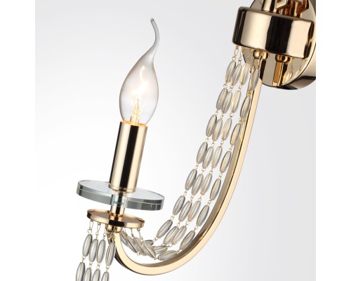 5063/1W CLASSIC ODL25 золото/прозрачный/металл/хрусталь Бра E14 1*40W CAPEL