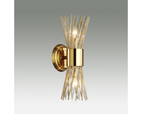 4839/2W HALL ODL21 337 золото/металл/стекло Бра E14 2*40W ORTA